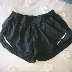 Olive green lulu lemon shorts